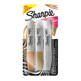 Sharpie Marker Set, Chisel Tip Metallic 3pk