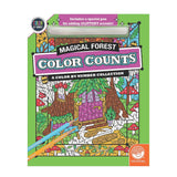 MindWare Colour By Number Colour Counts - Glitter Magical Forest
