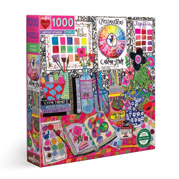 eeBoo 1000pc Puzzle - Artist Studio