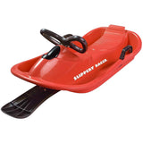 Slippery Racer Downhill Derby Kid's Steerable Snow Sled - Red