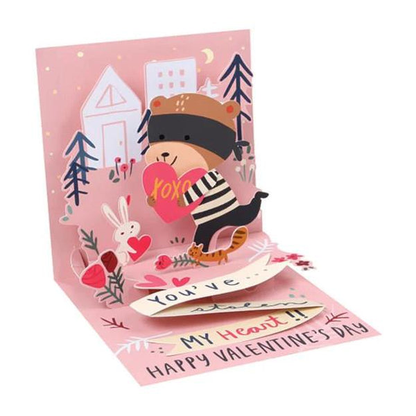 Up With Paper Pop-Up Valentines Greeting Card - Stole My Heart