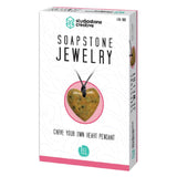 Studiostone Creative Soapstone Jewelry Carving Kit - Heart Pendant