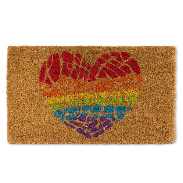 Abbott Doormat - Rainbow Heart