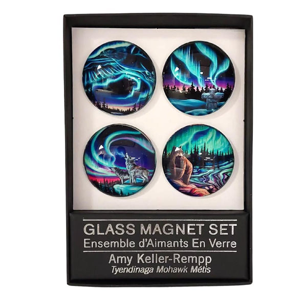 Indigenous Collection Glass Magnet Set of 4 - Amy Keller-Rempp