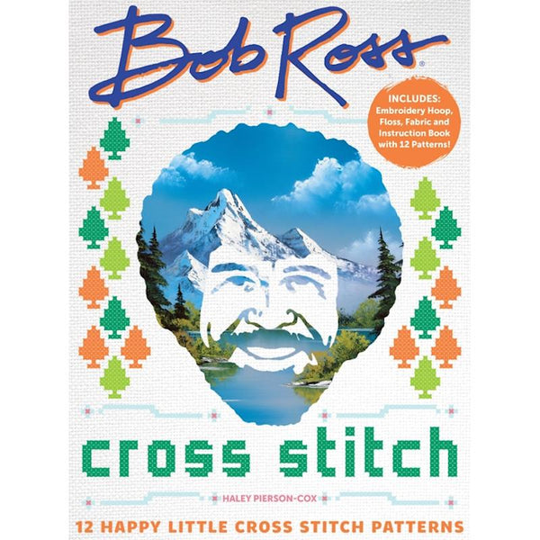 Bob Ross Cross Stitch Kit by Haley Pierson-Cox