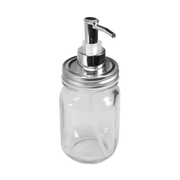 Luciano Glass Mason Jar Soap Dispenser