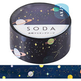 Hitotoki SODA Transparent Masking Tape - 20mm Galaxy