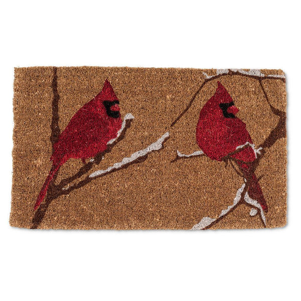 Abbott Doormat - Cardinals on Snowy Branch