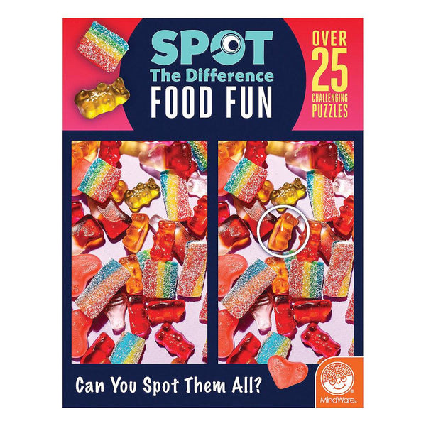 MindWare Spot The Difference Puzzle Book - Food Fun