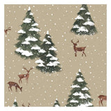 Hallmark Gift Wrapping Paper Roll - Deer with Trees