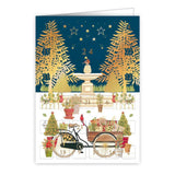 Quire Publishing Advent Calendar Greeting Card - Christmas Bicycle