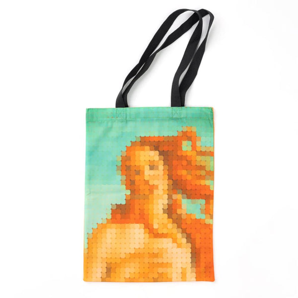 Today Is Art Day Pixel Art Tote Bag - The Birth of Venus