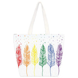 Indigenous Collection Tote Bag - Patrick Hunter: Pride Feathers