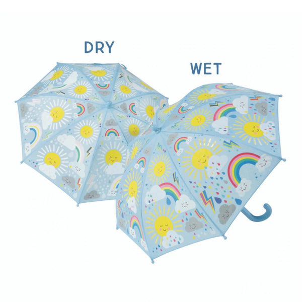 Floss & Rock Kid's Colour-Change Umbrella - Sun & Clouds (Ì)