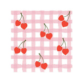 Art for the Table Lunch Napkins 16pk - Heart Cherries