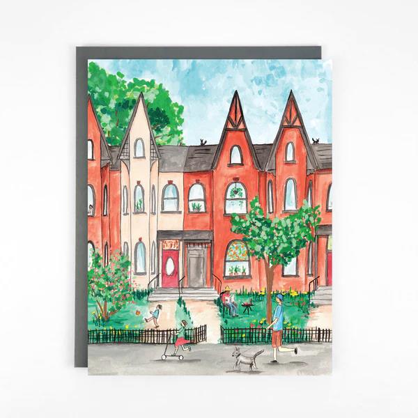 The Paperhood Greeting Card - Toronto Cabbagetown