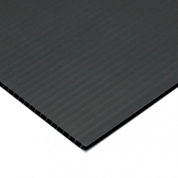 Corrugated Plastic Sheet - 24" x 36", Black