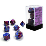 Chessex Gemini 7pc Polyhedral Dice Set - Blue-Purple & Gold