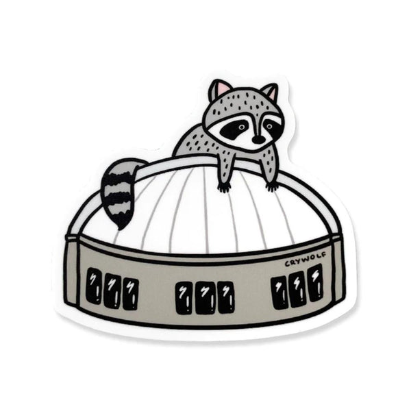 Crywolf Raccoon Sticker Dome