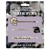 Unemployed Philosophers Guild Hair Pins - Edgar Allen Poe