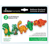 Rainbow Moments Balloon Garland 2pk - Dinosaurs
