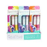 Bright Stripes Spa*rkle 2pk Hair Chalk Pastels