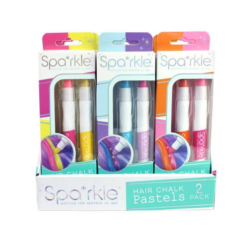 Bright Stripes Spa*rkle 2pk Hair Chalk Pastels