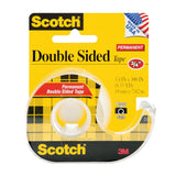 3M Scotch Permanent Double Sided Tape Roll in Dispenser 3/4"