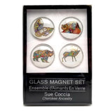 Indigenous Collection Glass Magnet Set of 4 - Sue Coccia