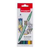 Bruynzeel Fineliner & Brush Pen Set 6pk - New York