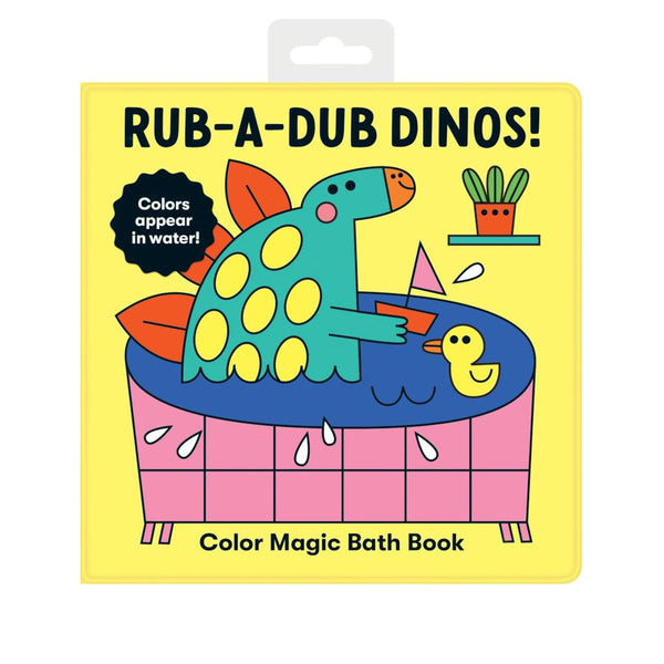 Mudpuppy Colour Magic Bath Book - Rub-a-Dub Dinos