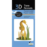Fridolin 3D Paper Model - Seahorse