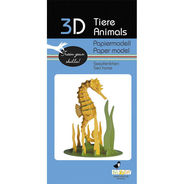 Fridolin 3D Paper Model - Seahorse