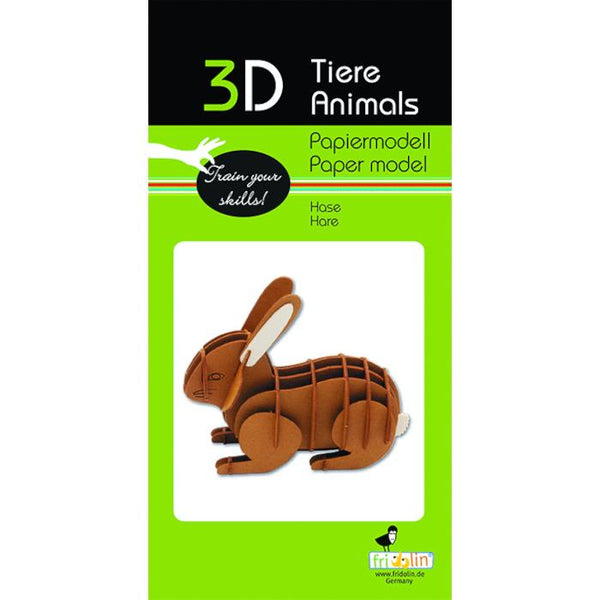 Fridolin 3D Paper Model - Hare
