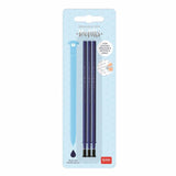 Legami Erasable Gel Pen Refills 3pk Blue