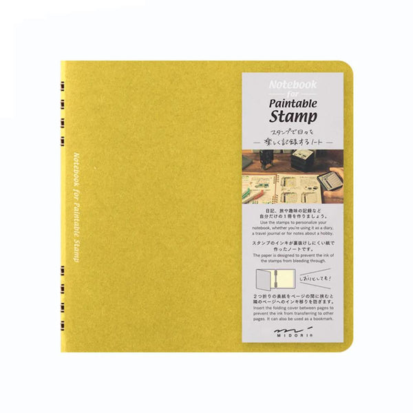 Midori Stamping Notebook - Yellow