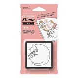 Midori Pre-Inked Paintable Stamp - Cat