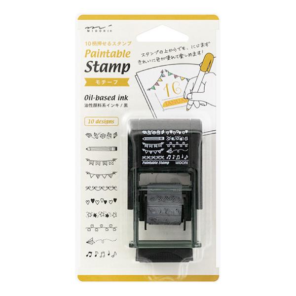 Midori Rotating Self-Inking Stamp - Motif