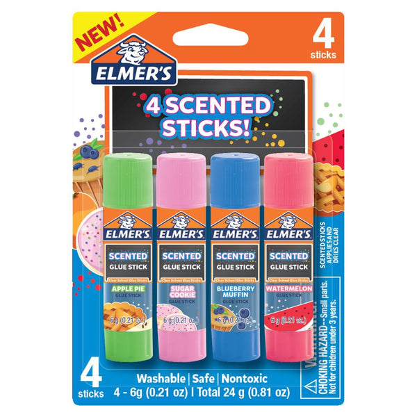Elmer's Scented Glue Sticks 4pk
