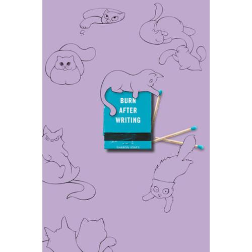 Burn After Writing (Purple with Cats) Guided Journal by Sharon Jones