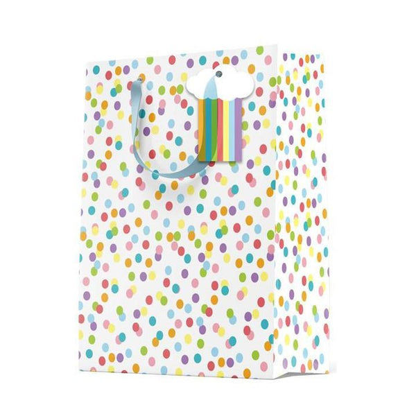 Paper Trendz Rainbow Dots Gift Bag - Medium