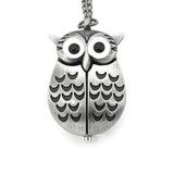 Zojie Pendant Watch - Owl, Silver
