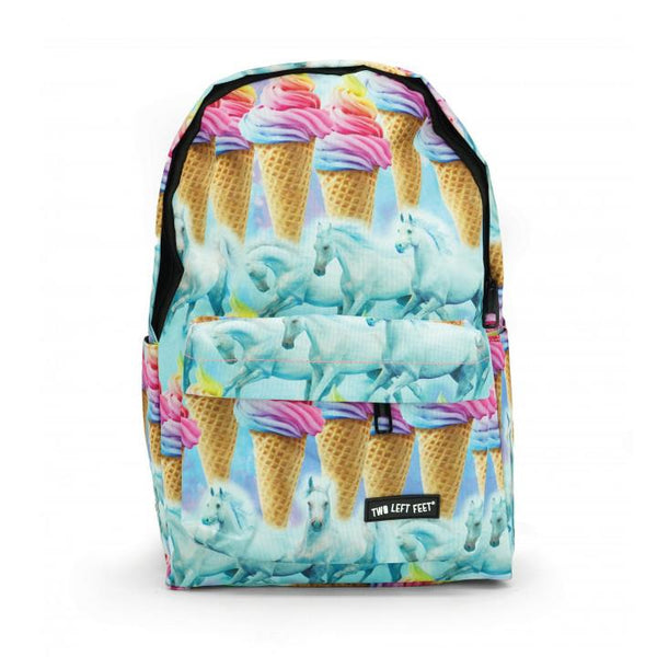 Two Left Feet Small Pack Backpack - Ice Cream Cones & Ponies