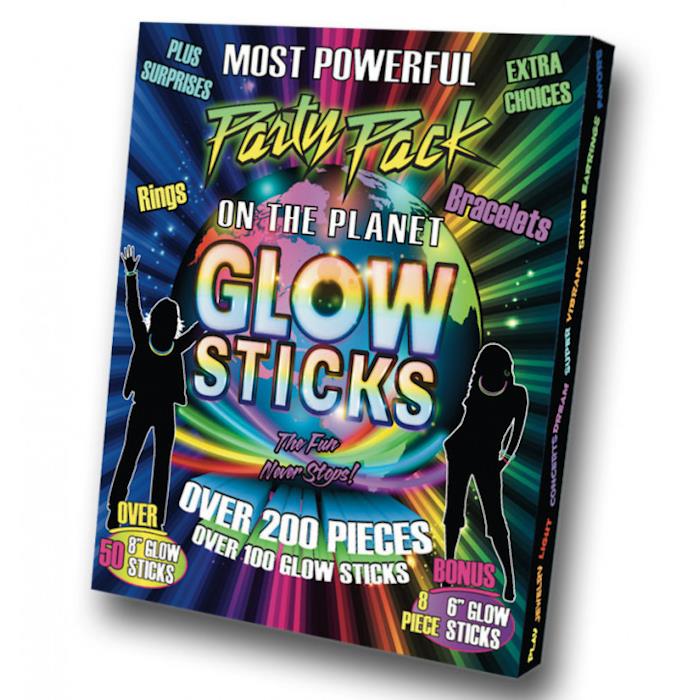 200+ Party Pack Glow Sticks – Midoco Art & Office Supplies