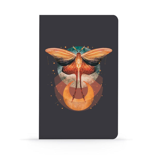Denik Lined Layflat Notebook - Cosmic Moth