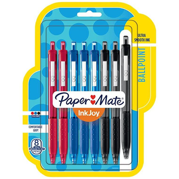 Paper Mate InkJoy Retractable Business Ballpoint Pens 8pk