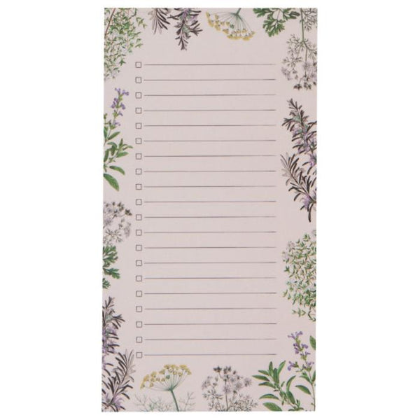 Now Designs List It Magnetic Notepad - Herbs