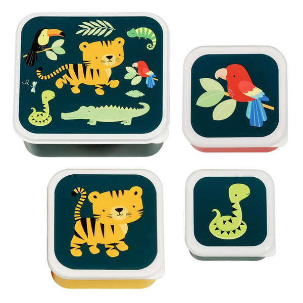 A Little Lovely Lunch Container Set - Jungle