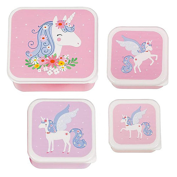 A Little Lovely Lunch Container Set - Unicorn