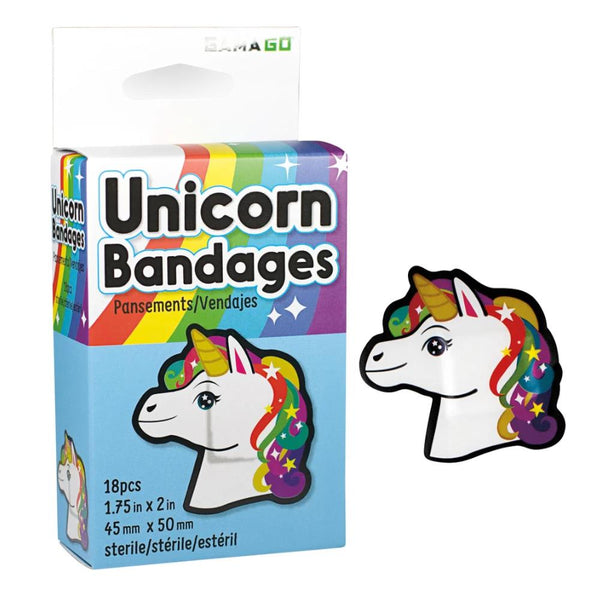 GAMAGO Adhesive Bandages 18pk - Unicorn